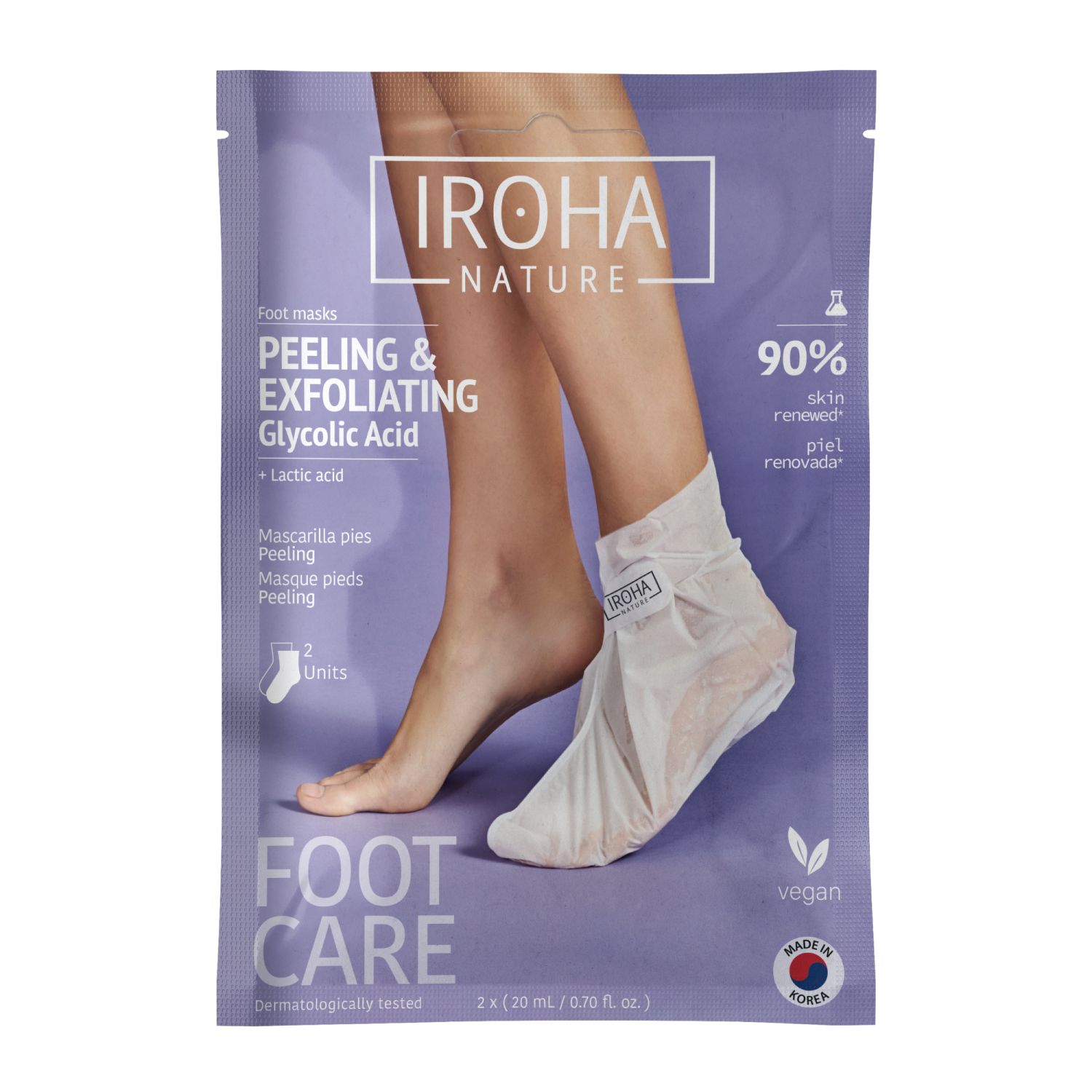 IROHA Exfoliating Socks Lavender