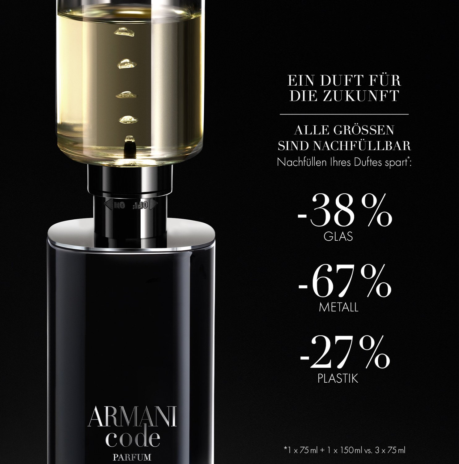Armani Code Homme Parfum (Refillable)