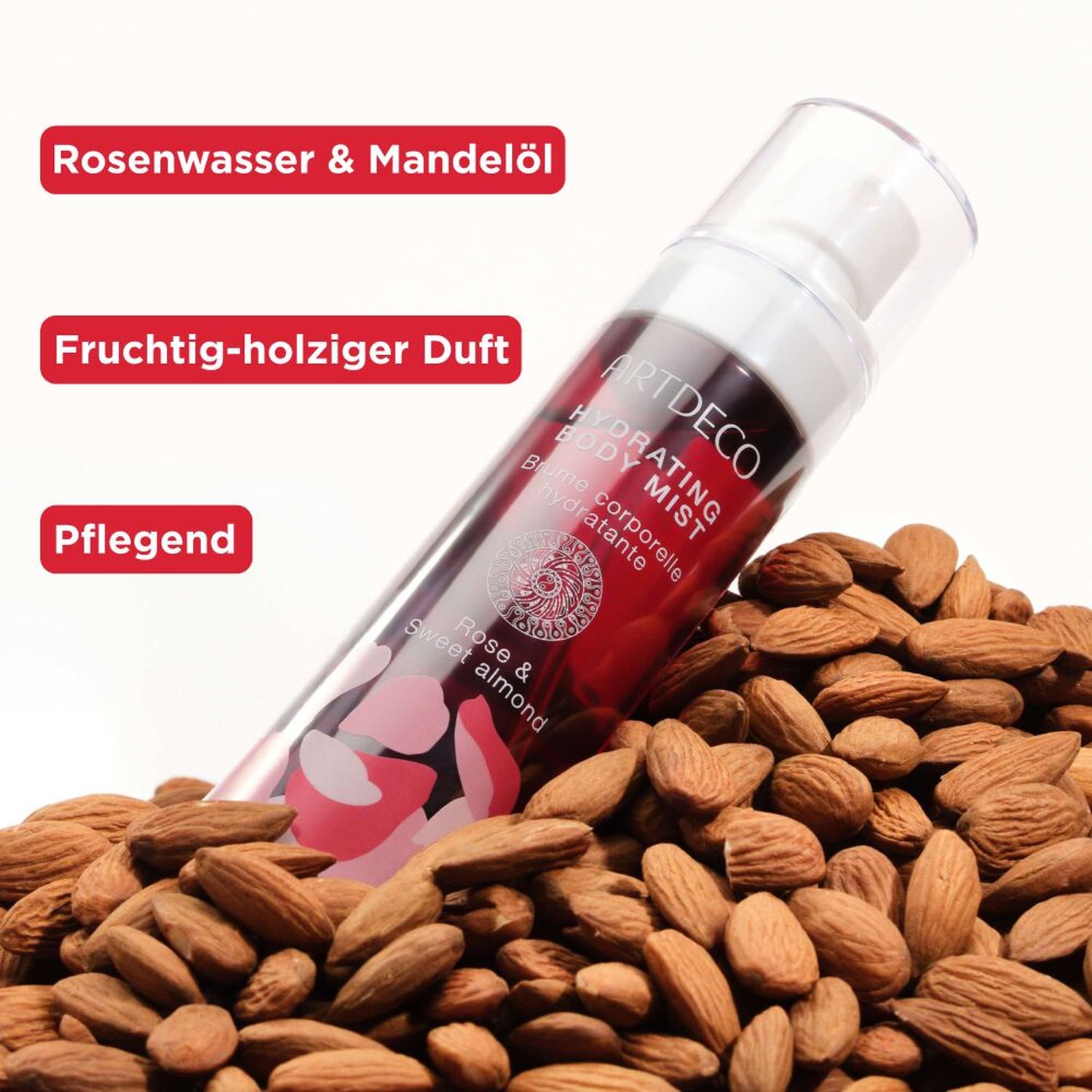 Hydrating Body Mist  Rose & Sweet Almond
