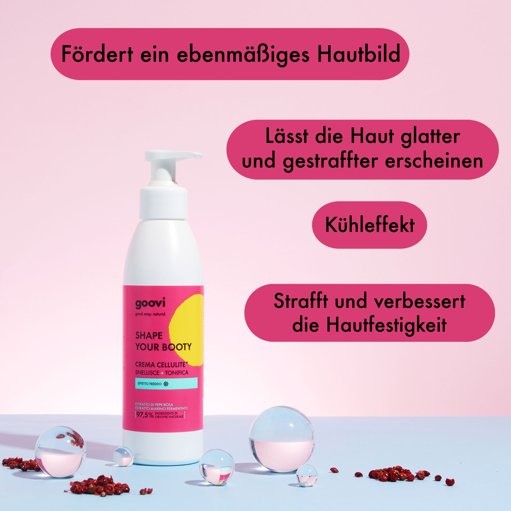 SHAPE YOUR BOOTY Kühlende Cellulite-Creme
